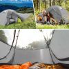 Tourist Awning Camping Tent 1/2/3/4 Person Tent Waterproof Two Doors Backpacking Tent Easy Setup Lightweight for Outdoor Pergola