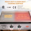Portable Flat Top Grill Propane Gas Grill, RV - 348 sq. in. Heavy Duty & 24000 BTUs Griddle for BBQ Grill, 22 Inch with Hood
