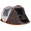 Pop up tent automatic setting camping tent waterproof instant setting tent, with 4 mosquito net windows, handbag, used for hiking, rock climbing, adve