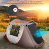 Pop up tent automatic setting camping tent waterproof instant setting tent, with 4 mosquito net windows, handbag, used for hiking, rock climbing, adve