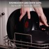 T-fal Ultimate Hard Anodized Nonstick Cookware Set 17 Piece,Oven Broiler Safe 400F,Lid Safe 350F,Kitchen Cooking Set w/ Fry Pans