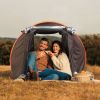 Pop up tent automatic setting camping tent waterproof instant setting tent, with 4 mosquito net windows, handbag, used for hiking, rock climbing, adve
