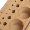 Kylebooker Angler Fly Tying Fishing Kit Tool Organizer - Wooden Fly Fishing Desk For 12 Fly Fishing Tools - Store Fly Tying Materials, Scissors, Bobbi
